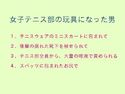 女子テニス部の玩具になった男のジャケット|エロ同人