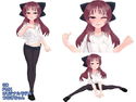 3Dモデル_PMX_つむぎちゃん_2018年冬のジャケット|エロ同人